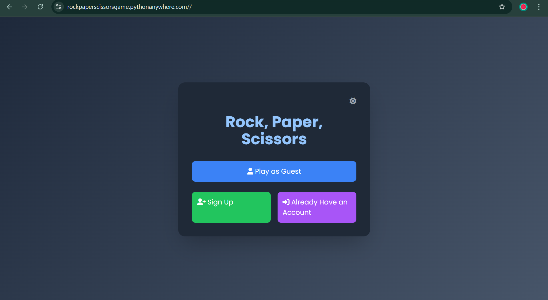Rock, Paper, Scissors Game